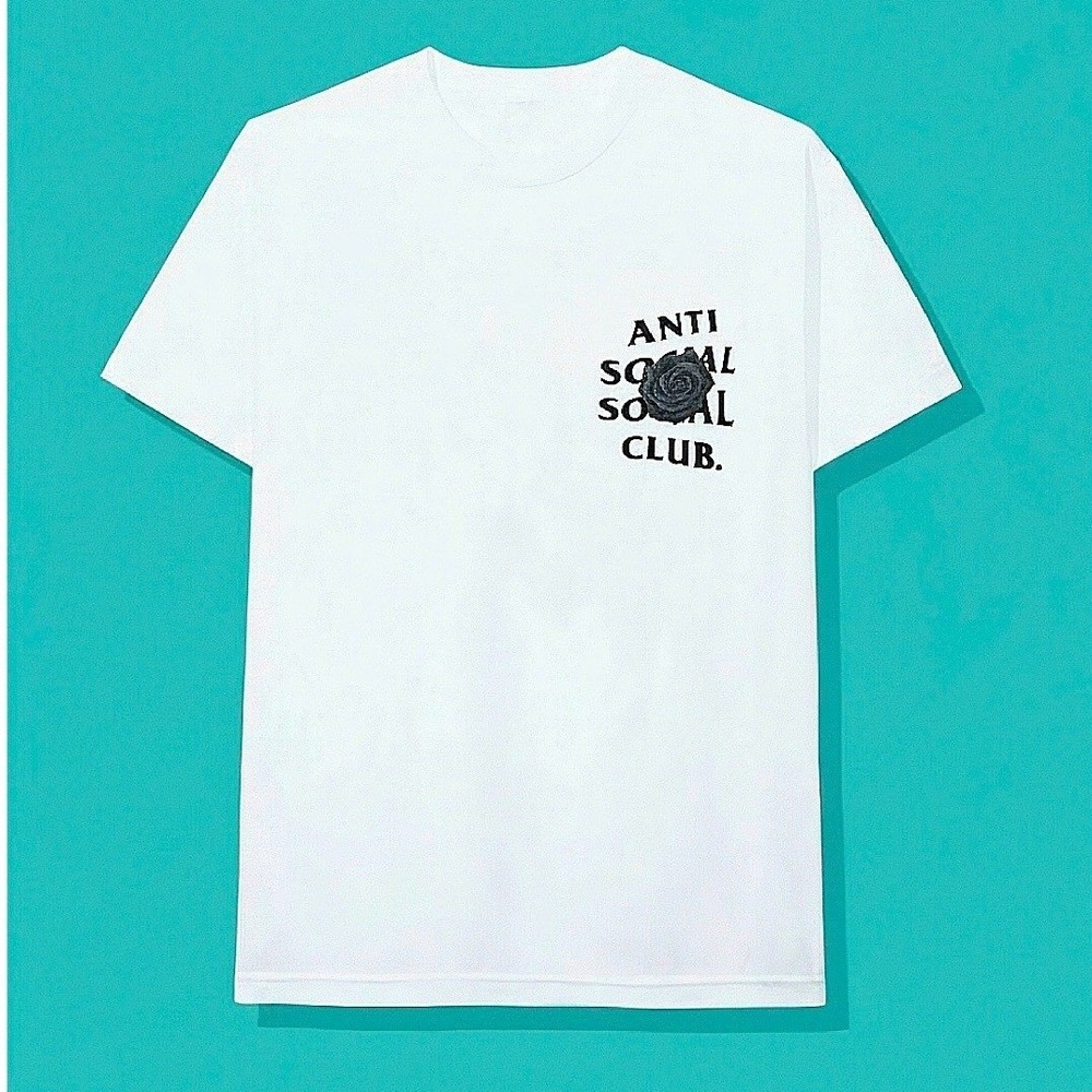 NWT Authentic Anti Social Social Club Bat Emoji White Tee Men's Size XL